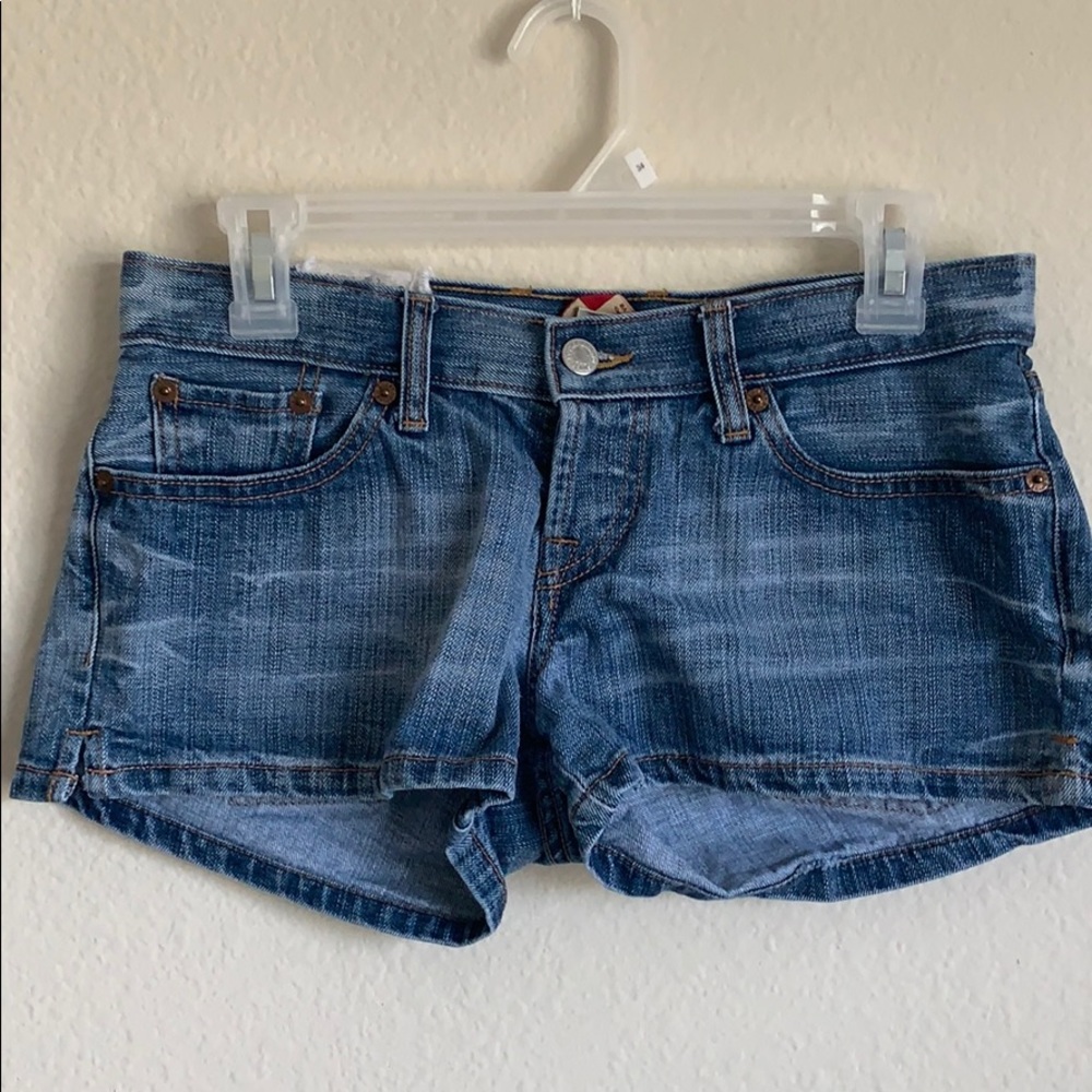 Jean shorts, slightly worn!